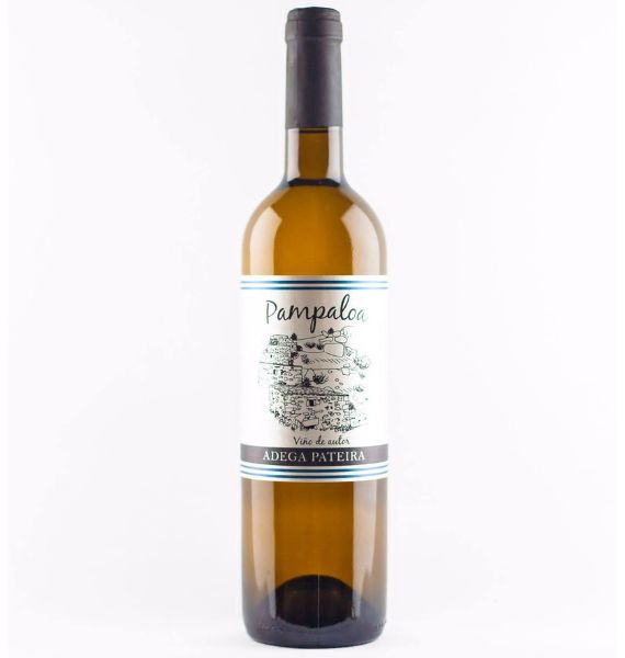 Botella de vino albariño Pampaloa